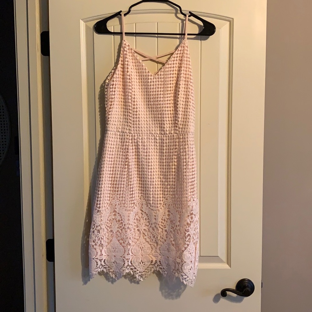 Light pink textured dress